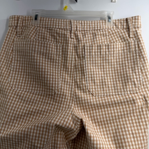 Madewell Tan Checkered Wide Leg Pants - Picture 6 of 12